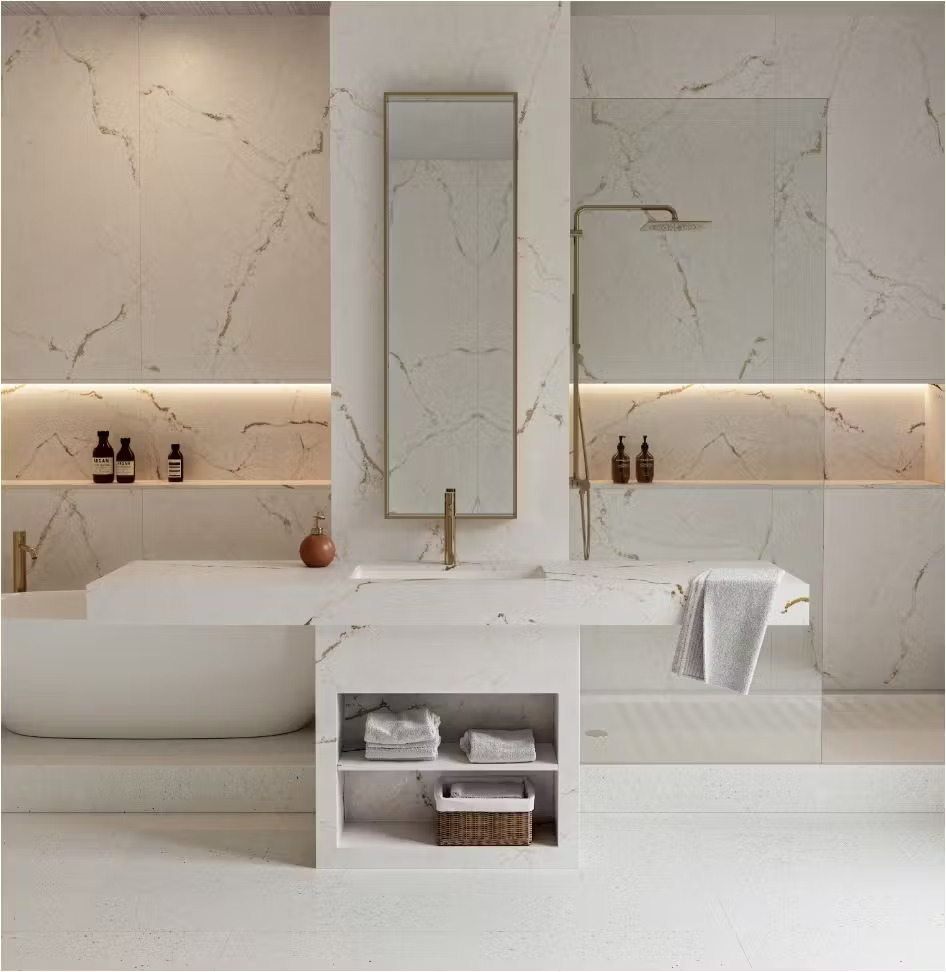 beautiful silestone bathroom counters