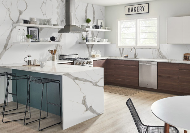 Stile premium porcelain kitchen countertops